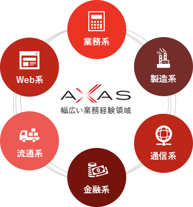 AXAS 幅広い業務経験領域